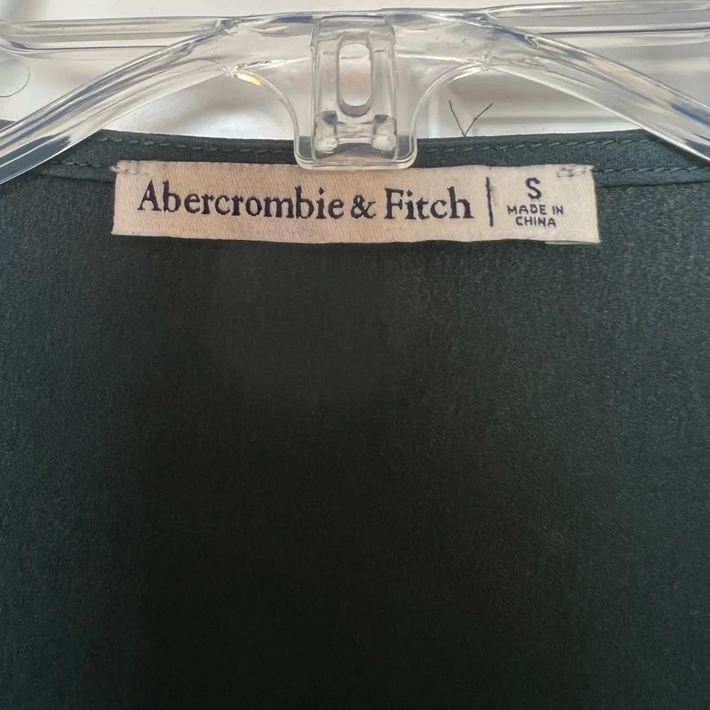 Abercrombie & Fitch Deep Green Satin Skirt Set